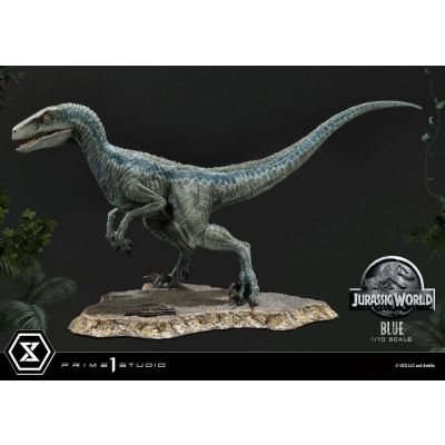 Jurassic World: Fallen Kingdom statuette Prime Collectibles 1/10 Blue (Open Mouth Version)   17 cm