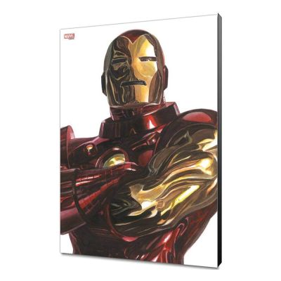 Marvel Avengers Collection tableau en bois Alex Ross - Iron Man  30 x 45 cm
