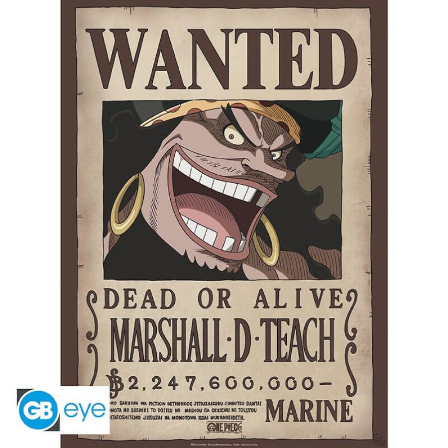 ONE PIECE - Poster Wanted Blackbeard (52x38)