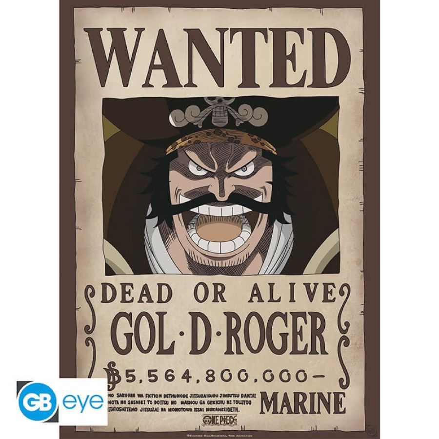 ONE PIECE - Poster Wanted Gol D. Roger (52x38)