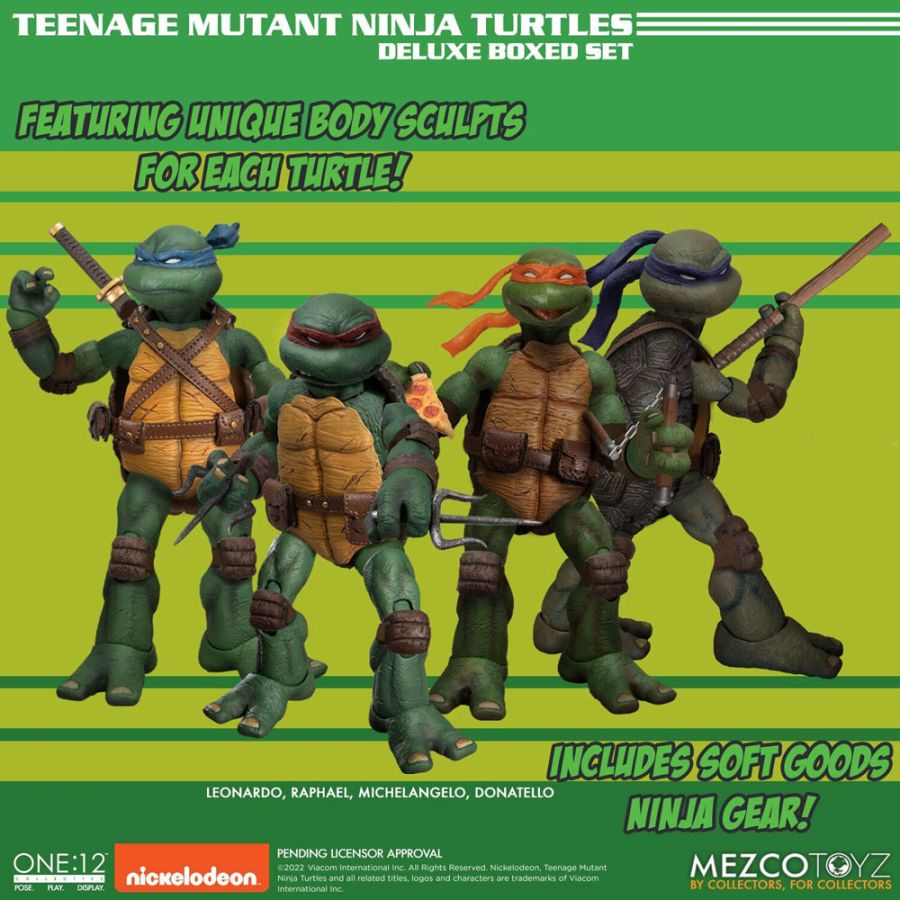 Les Tortues ninja figurines XL Deluxe Box Set 17 cm