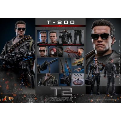 Terminator 2 figurine 1/6 Movie Masterpiece T-800 2.0 32 cm