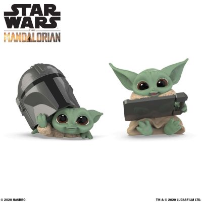 Star Wars Mandalorian Bounty Collection pack 2 figurines The Child Helmet Peeking & DatapadTablet