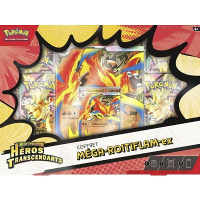 Pokémon JCC : Coffret ex Méga-Évolution - ME2.5 Héros Transcendants Mega-Roitiflame