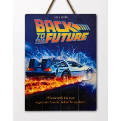 Back to the future Wooden Poster 1