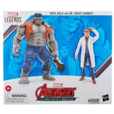 MARVEL - Gray Hulk et Dr Bruce Banner - Figurine Legend Series  15cm