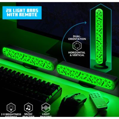 MINECRAFT - Creeper - Set de 2 Barres Lumineuses avec Télécommande