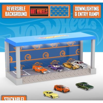 HOT WHEELS - Garage - Boite Display avec Lampe