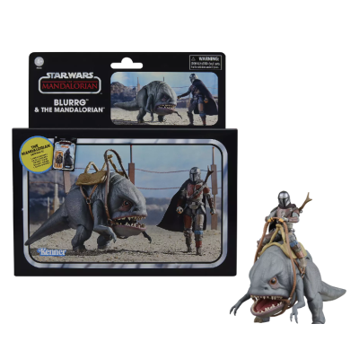 THE MANDALORIAN - Blurrg & Mandalorian - Fig. Vintage Collection 10cm