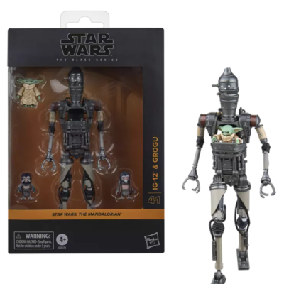 THE MANDALORIAN - IG-12 & Grogu - Figurine Black Series 15cm