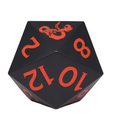 DONJONS ET DRAGONS - Dés à 20 faces - Tirelire 20cm