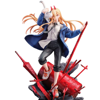 CHAINSAW MAN - Power & Meowy - Statuette 28cm