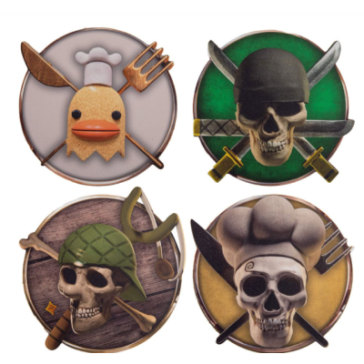 ONE PIECE NETFLIX - Personnages 2 - Lot de 4 Sous-verres