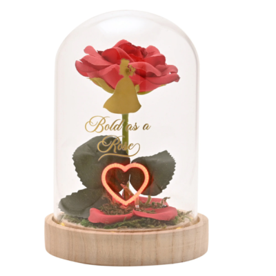 DISNEY PRINCESSES - Belle - Cloche Florale avec Lumière Néon