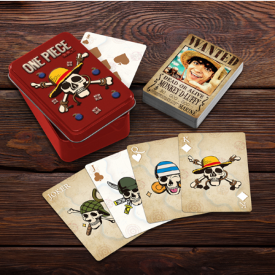 ONE PIECE NETFLIX - Cartes à Jouer dans une Boite en Métal
