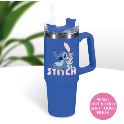 STITCH - Mug de Voyage XL 900ml avec paille