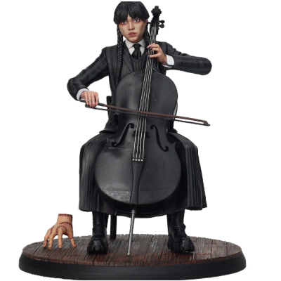 MERCREDI avec son Violoncelle - Figurine 15cm