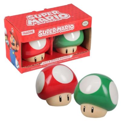 SUPER MARIO - Champignons - Set Salière et Poivrière