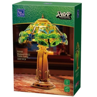 PANTASY - Lampe de table en vitrail - Bloc de Construction 1067 pcs