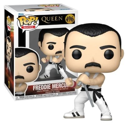 QUEEN - POP Rocks N° 496 - Freddy Mercury (White Singlet)