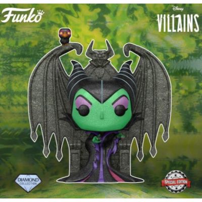 DISNEY - POP DLX 6'' N° 784 - Maleficent on Throne DIAMOND Glit. 