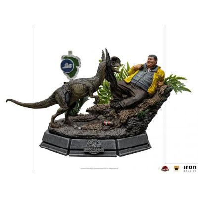 Jurassic Park Statuette 1/10 Art Scale Dennis Nedry meets the Dilophosaurus 21 cm