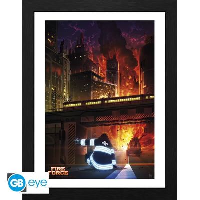 FIRE FORCE - Tirage encadré "Combustion spontanée"