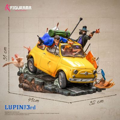 "Acompte Précommande" LUPIN THE 3RD - LUPIN, JIGEN, & FUJIKO 1/8 ELITE DIORAMA STATUE | FIGURAMA