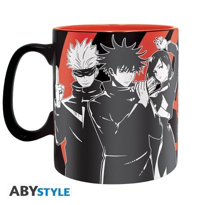 JUJUTSU KAISEN - Mug - 460 ml - Groupe noir & blanc