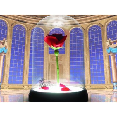 Disney La Belle et la Bête Lampe Rose Enchantée 20cm