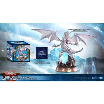 Yu-Gi-Oh! statuette PVC Blue-Eyes White Dragon White Edition  35 cm