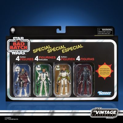 Star Wars The Vintage Collection, Star Wars : The Bad Batch, Pack Spécial de 4 Figurines de 9,5 cm