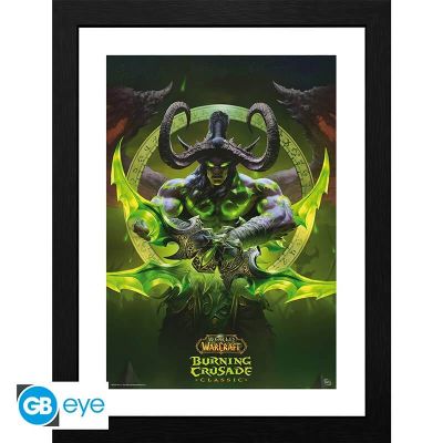 WORLD OF WARCRAFT - Tirage encadré "Illidan"