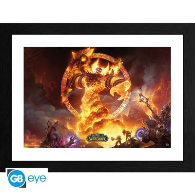 WORLD OF WARCRAFT - Tirage encadré "Ragnaros" (30x40)