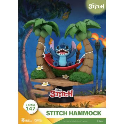 Lilo & Stitch diorama PVC D-Stage Stitch Hammock 13 cm