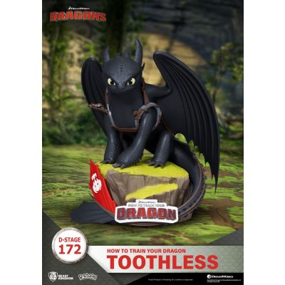 Dragons statuette toothless 14 cm