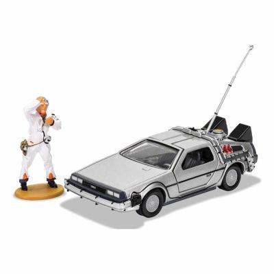 Retour vers le Futur véhicule 1/36 DeLorean and Doc Brown Figure
