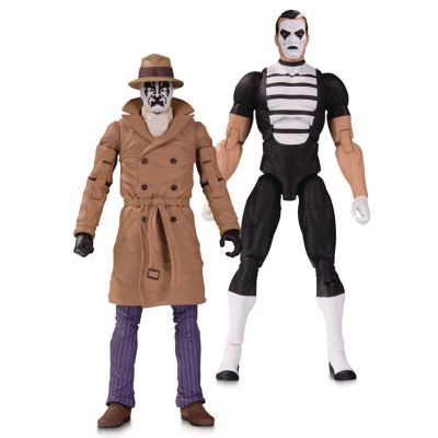 Doomsday Clock pack 2 figurines Rorschach & Mime 18 cm