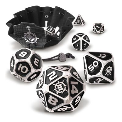 Enhance Tabletop Series Métal RPG Set de cubes Black 