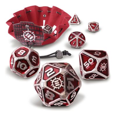 Enhance Tabletop Series Métal RPG Set de cubes Red