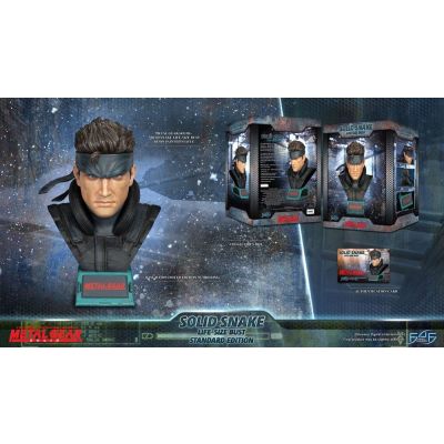 Metal Gear Solid buste 1/1 Solid Snake 56 cm
