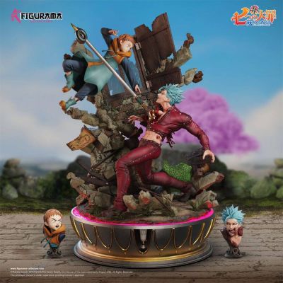 Seven Deadly Sins diorama Elite Fandom 1/6 Ban vs King   54 cm