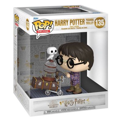 Harry Potter POP Deluxe Vinyl figurine Harry Pushing Trolley 9 cm