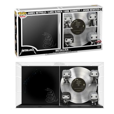 Metallica pack 4 figurines POP! Albums DLX Vinyl Metallica (B&W) 9 cm