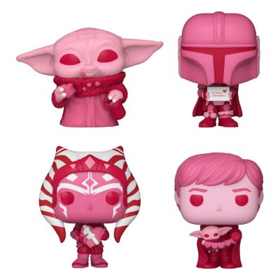 Star Wars Valentines pack 4 figurines Pocket POP! Vinyl 4 cm