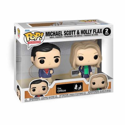 The Office pack 2 POP! Television Vinyl figurines Michael & Holly 9 cm