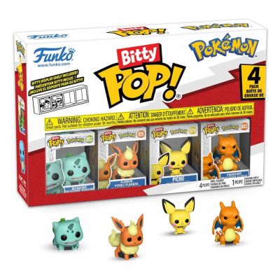Pokémon pack 4 figurines Bitty POP! Vinyl Series 3 2 cm