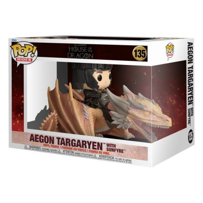 House of the Dragon POP! Rides Vinyl figurine Aegon Targaryen w/ Sunfyre 14 cm