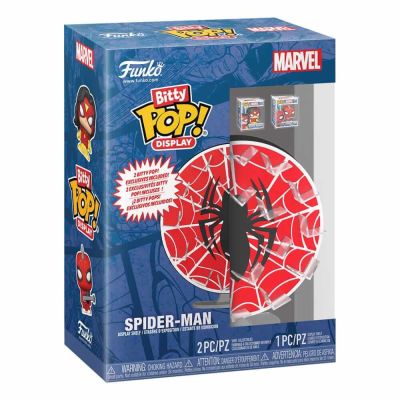 Marvel Bitty POP! Display présentoir avec 2 figurines en vinyle Spider-Man Web