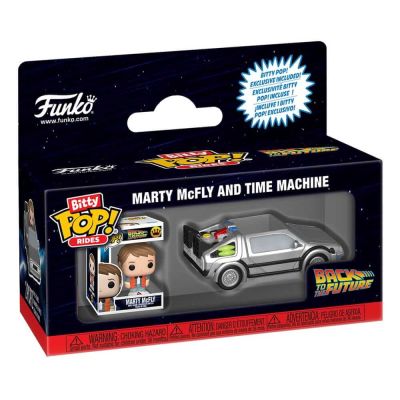 Retour vers le futur Bitty POP! Rides Vinyl figurine Marty McFly and Time Machine
